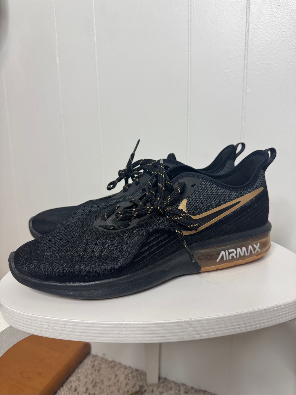 Nike Air max sequent 4 black sneakers men’s 10